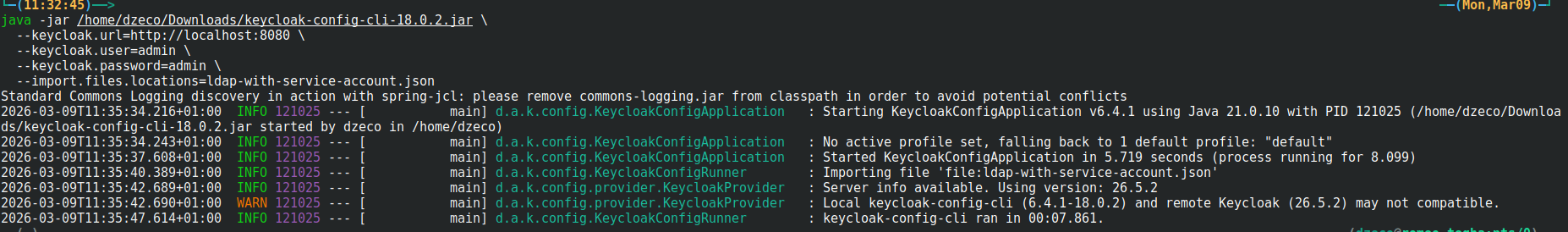 Local service accounts created alongside LDAP federation