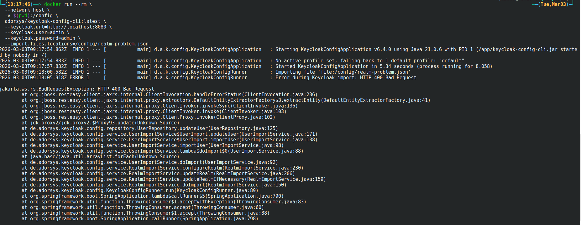 Import fails after hitting password history limit