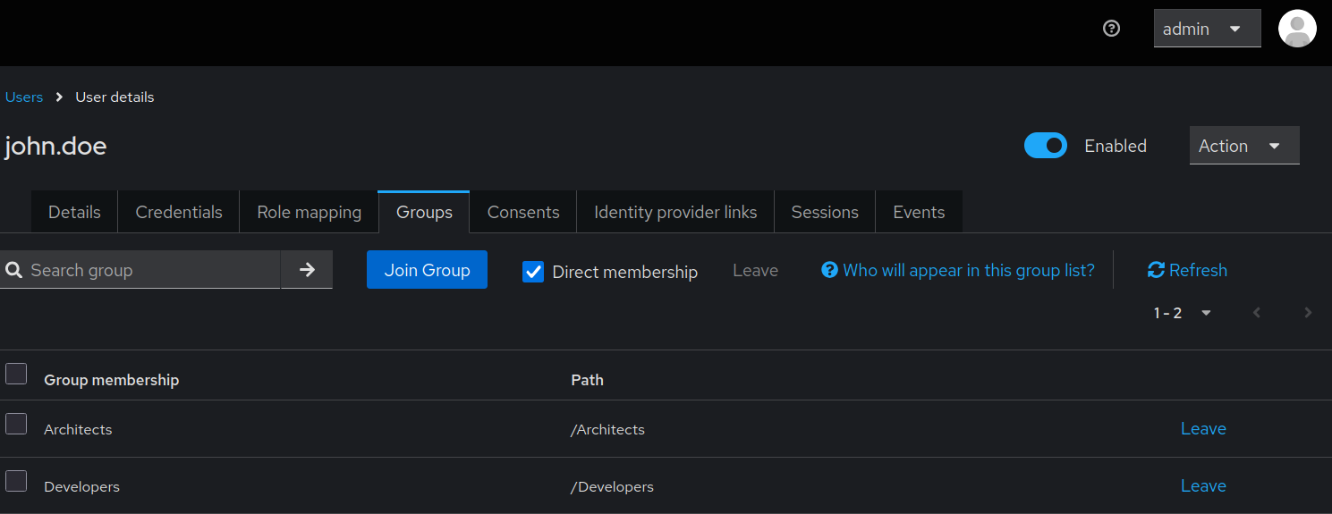 Groups maintained when included in configuration