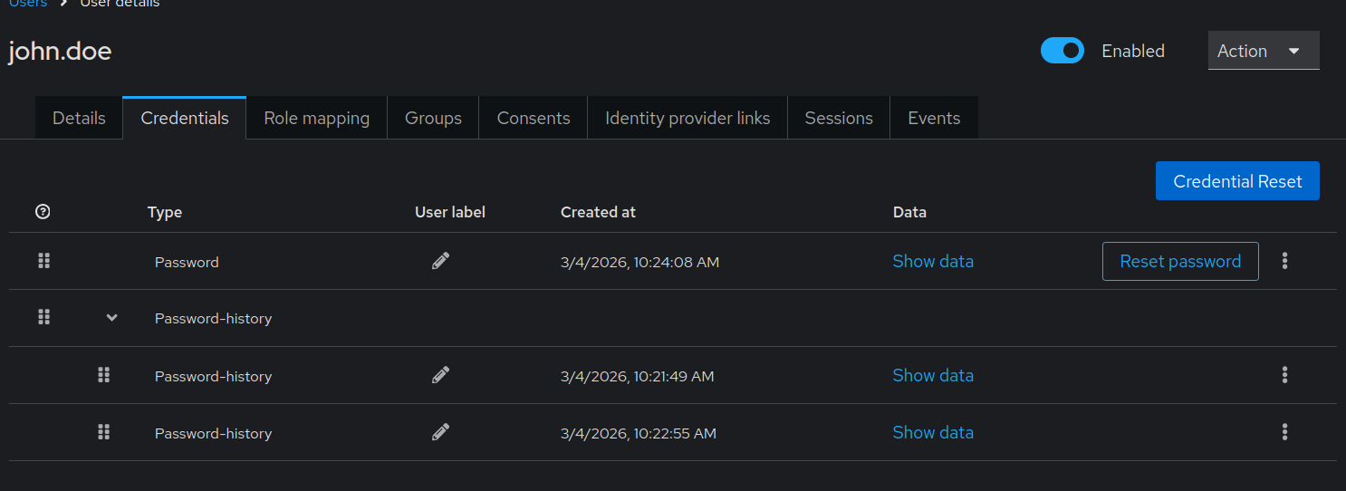 Import fails after hitting password history limit