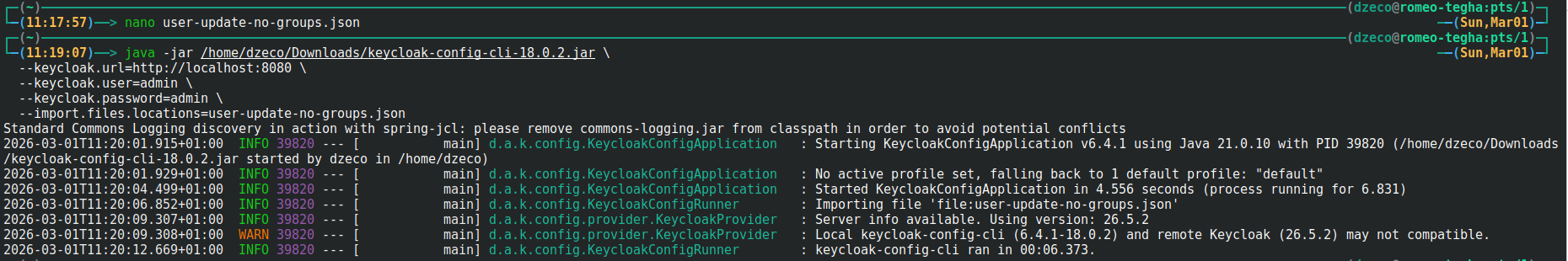 Groups removed after update without groups field