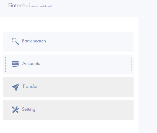 FinTech accounts selection